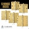 Embassy 3 x 3 Solid Brass Hinge, Polished Brass Finish with Ball Tips 3030US3B-1 - alternate 4